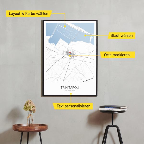 Stadtkarte von Trinitapoli erstellt auf Cartida