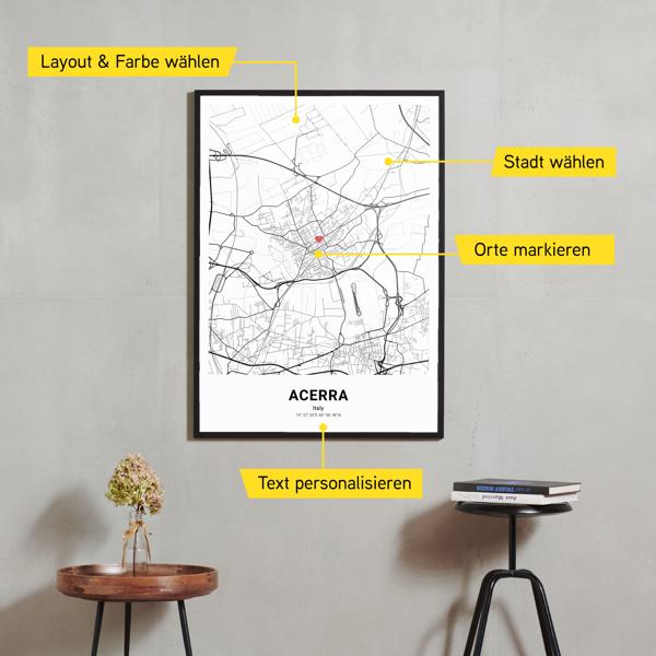 Stadtkarte von Acerra erstellt auf Cartida