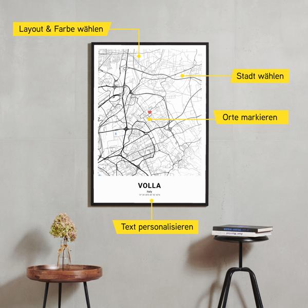 Stadtkarte von Volla erstellt auf Cartida