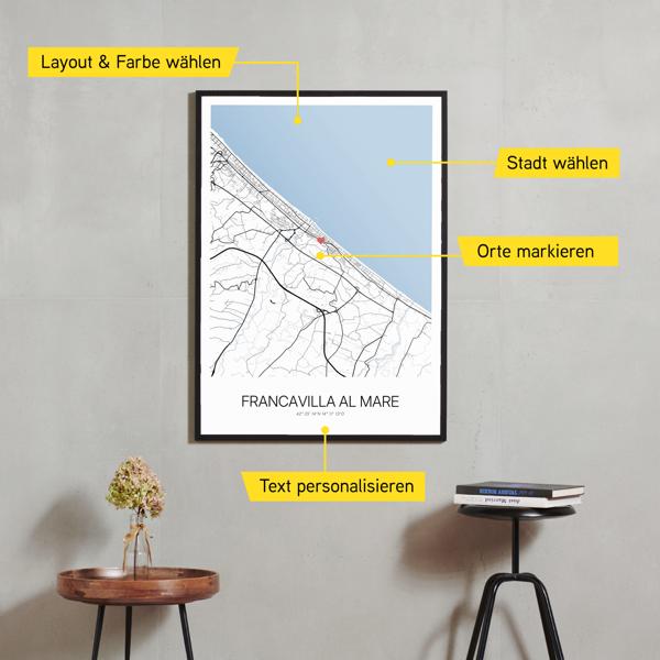 Stadtkarte von Francavilla al Mare erstellt auf Cartida