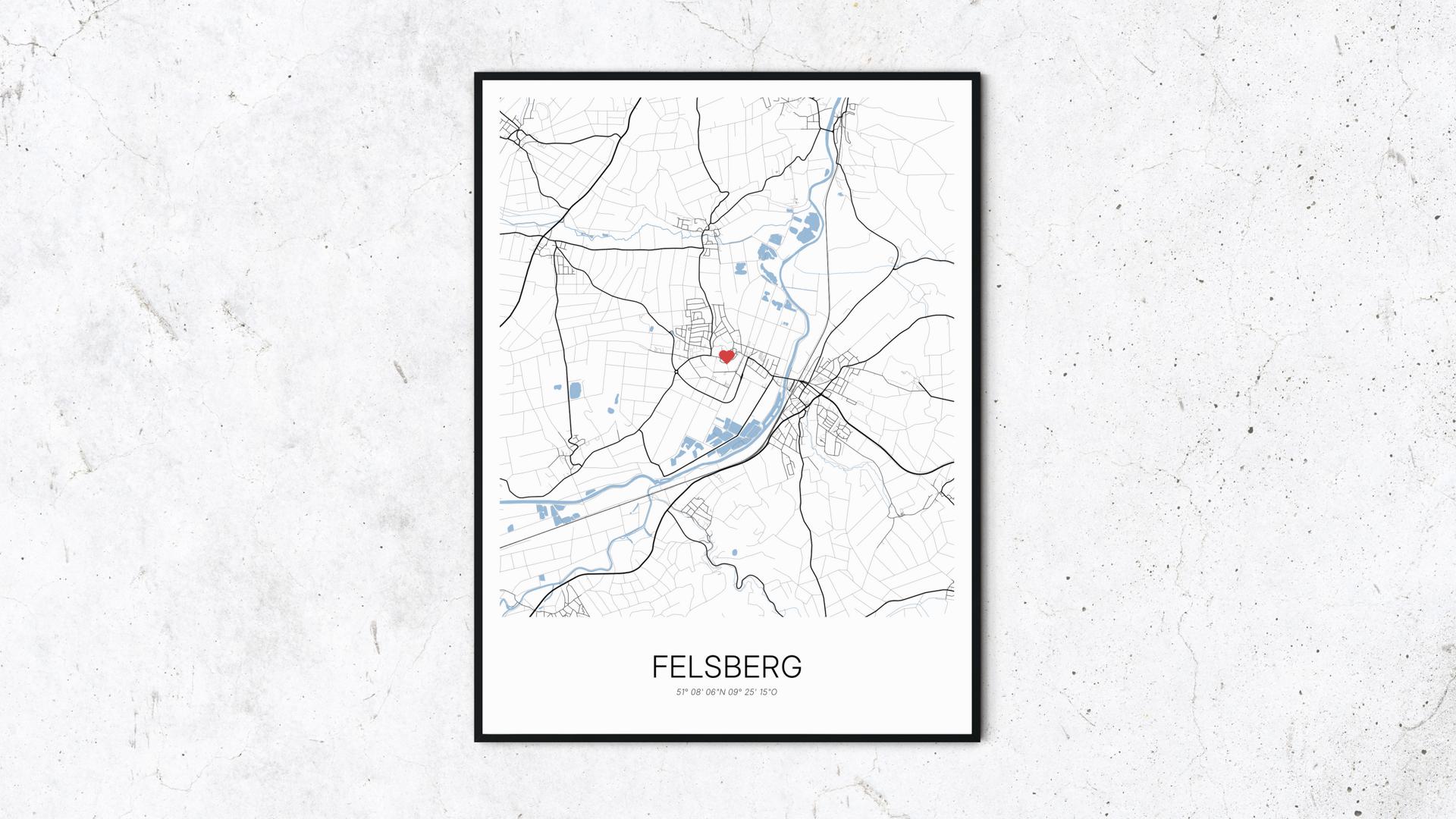 Cartida Poster von Felsberg Hessen Deutschland