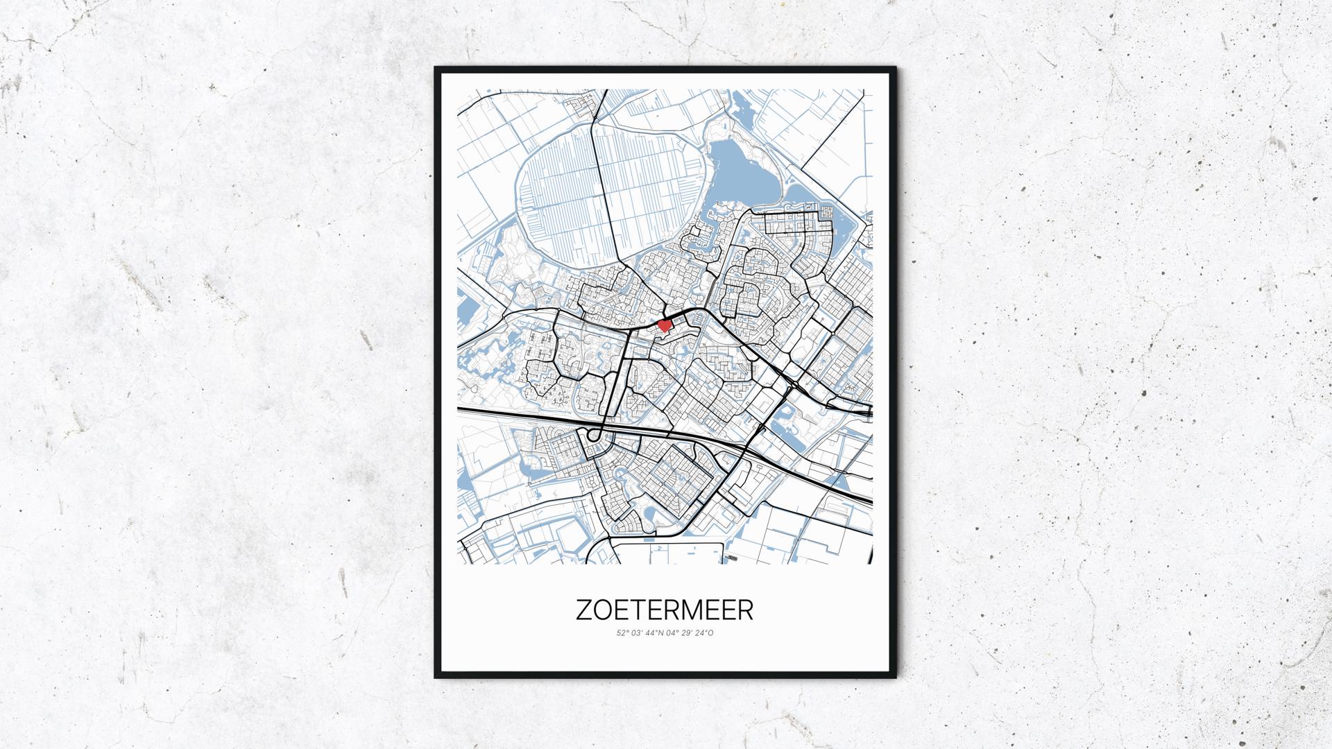 Cartida Poster von Zoetermeer ZuidHolland Niederlande