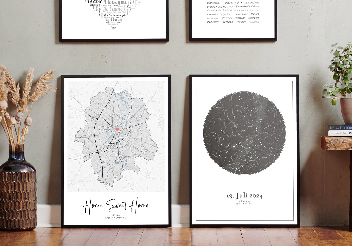 Personalisierte Kunstwerke. Für dich und deine Liebsten.